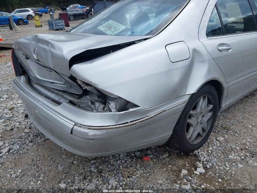 2003 Mercedes-Benz S 430 VIN: WDBNG70J43A349663 Lot: 43313866