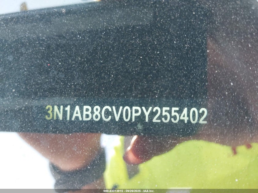 2023 Nissan Sentra Sv Xtronic Cvt VIN: 3N1AB8CV0PY255402 Lot: 43313915