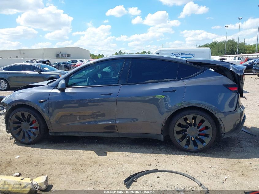 2023 Tesla Model Y Performance Dual Motor All-Wheel Drive VIN: 7SAYGDEF4PF785348 Lot: 43314002