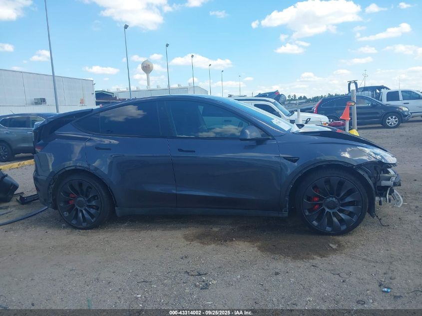 2023 Tesla Model Y Performance Dual Motor All-Wheel Drive VIN: 7SAYGDEF4PF785348 Lot: 43314002