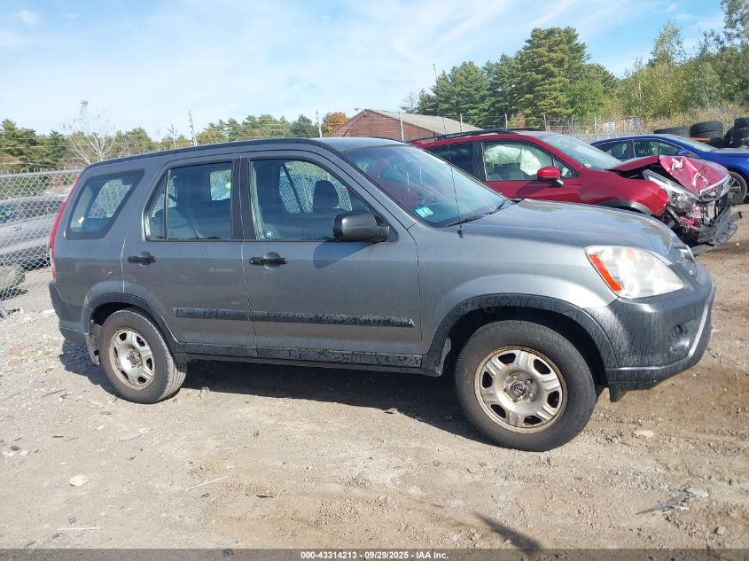 2006 Honda Cr-V Lx VIN: SHSRD78596U426163 Lot: 43314213