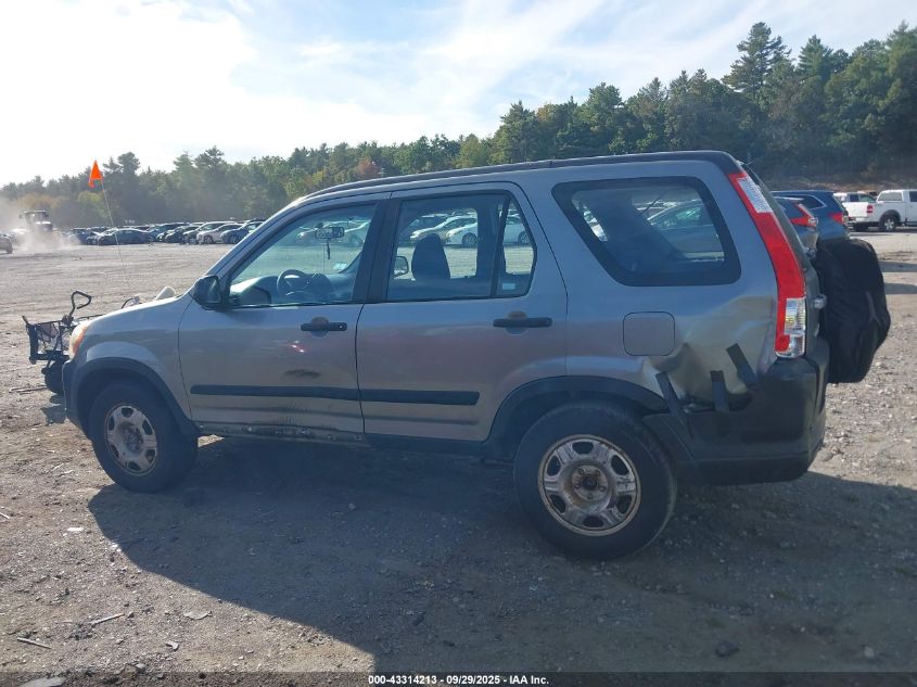 2006 Honda Cr-V Lx VIN: SHSRD78596U426163 Lot: 43314213