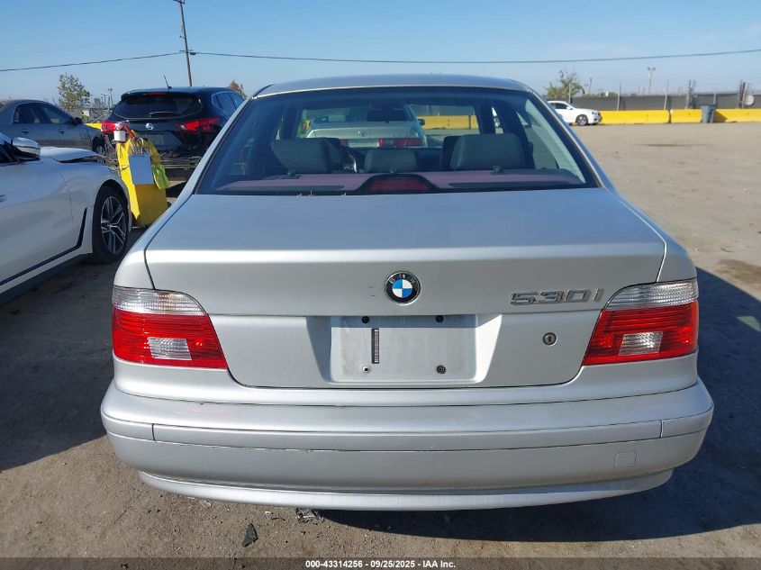 2002 BMW 530Ia VIN: WBADT634X2CH93142 Lot: 43314256