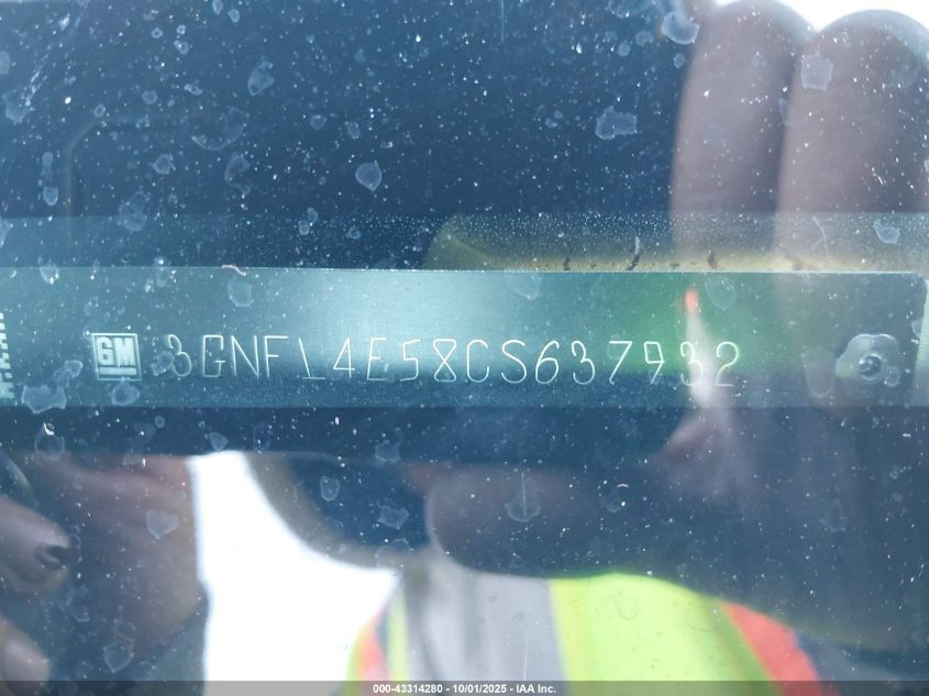 2012 Chevrolet Captiva Sport Ltz VIN: 3GNFL4E58CS637932 Lot: 43314280