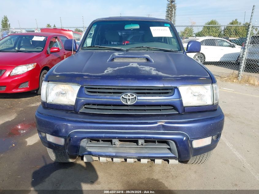 2002 Toyota 4Runner Sr5 V6 VIN: JT3GN86R420247825 Lot: 43314416