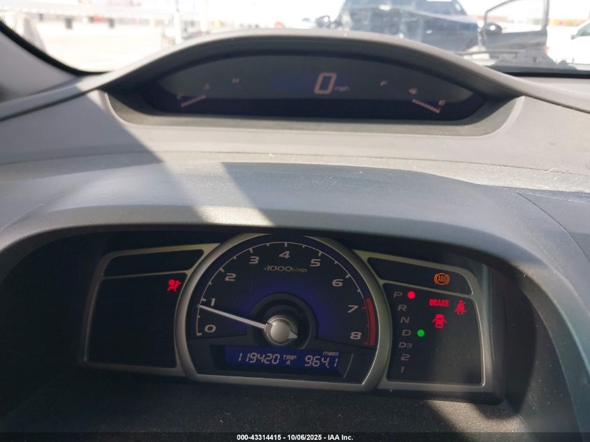 2009 Honda Civic Lx VIN: 19XFA16529E039886 Lot: 43314415