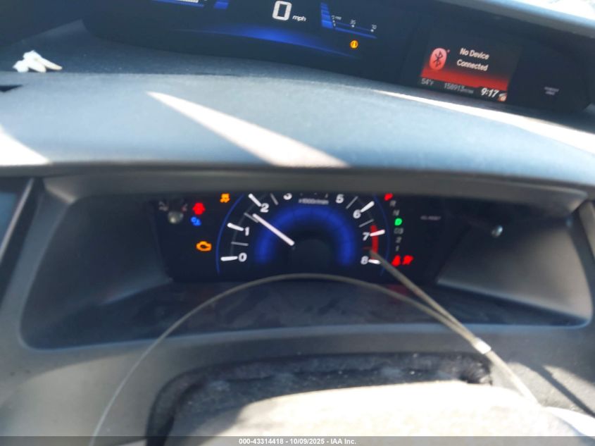 2013 Honda Civic Ex VIN: 19XFB2F89DE265851 Lot: 43314418