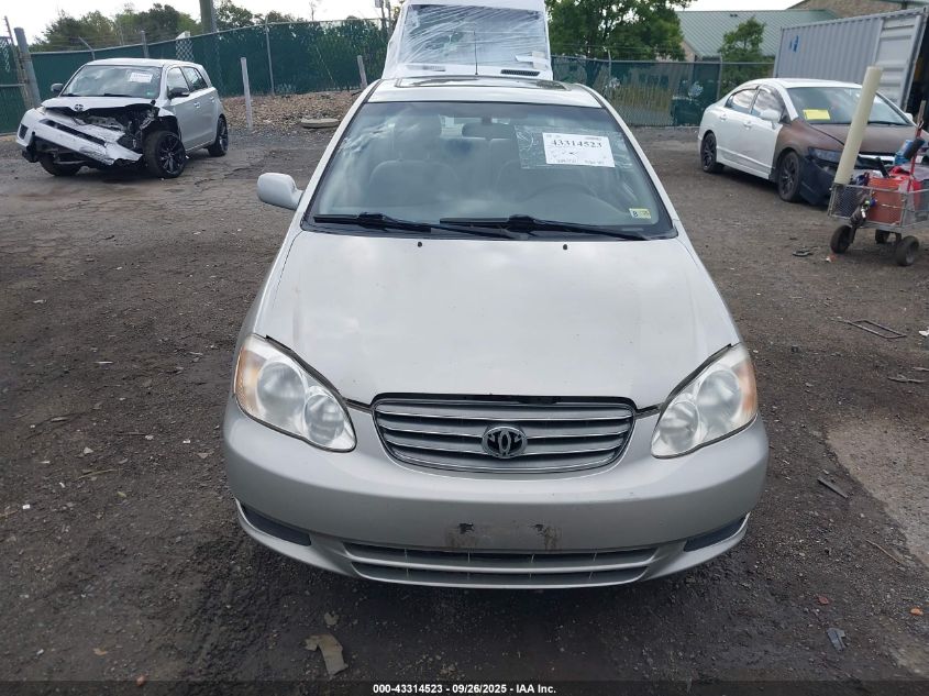 2004 Toyota Corolla Le VIN: 2T1BR38E74C307368 Lot: 43314523