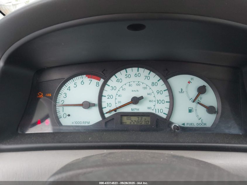 2004 Toyota Corolla Le VIN: 2T1BR38E74C307368 Lot: 43314523