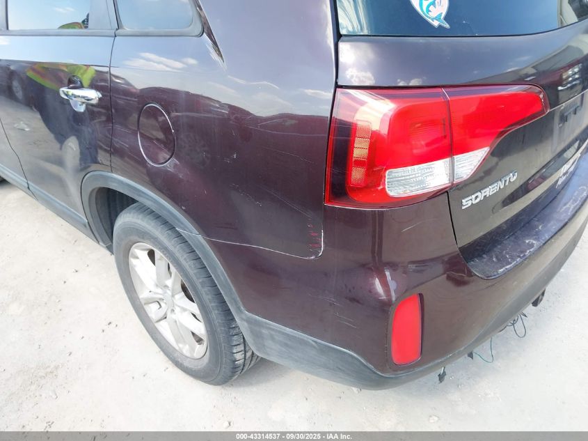 2014 Kia Sorento Lx VIN: 5XYKT3A60EG481745 Lot: 43314537
