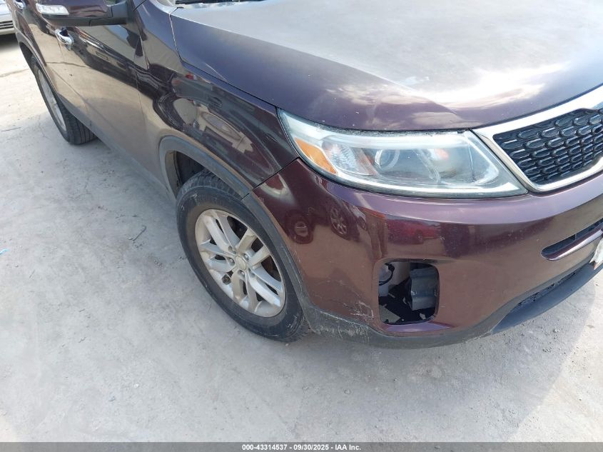 2014 Kia Sorento Lx VIN: 5XYKT3A60EG481745 Lot: 43314537