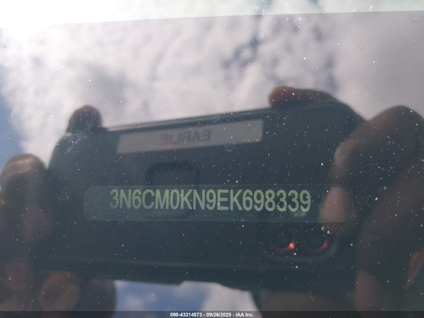 2014 Nissan Nv200 S/Sv VIN: 3N6CM0KN9EK698339 Lot: 43314573