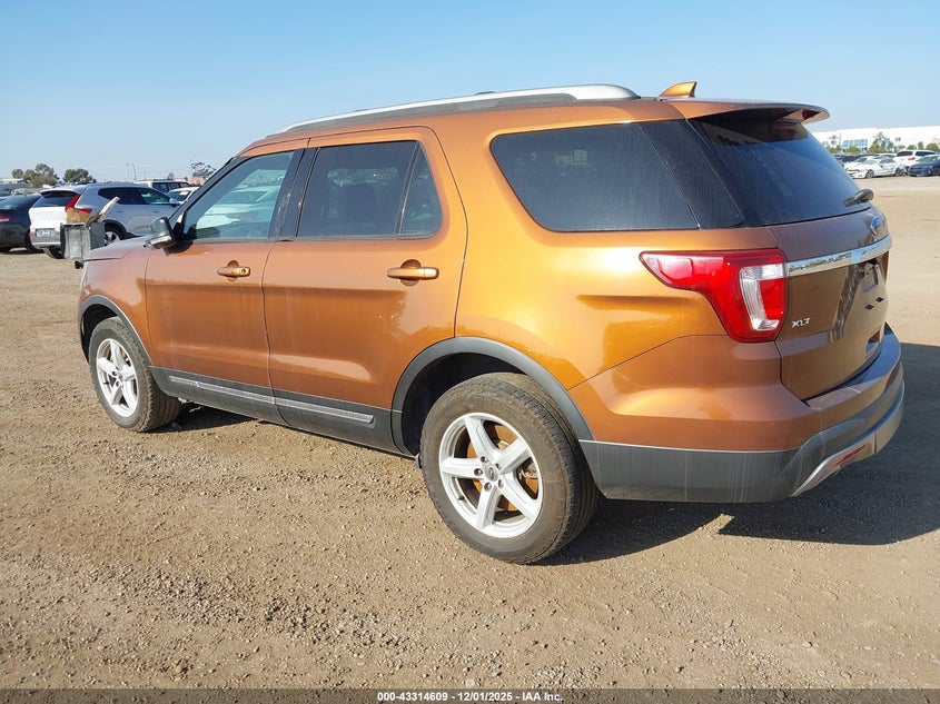 Vin: 1fm5k8d8xhgc26642, lot: 43809255, ford explorer xlt 20173