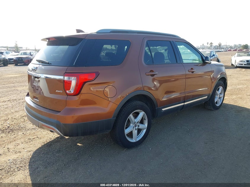 Vin: 1fm5k8d8xhgc26642, lot: 43809255, ford explorer xlt 20174
