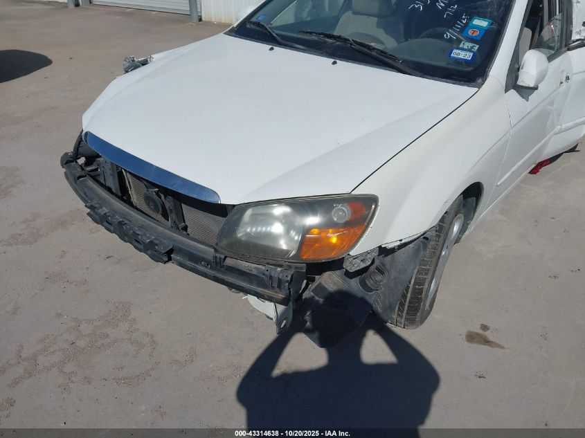 2009 Kia Spectra Lx VIN: KNAFE221795602663 Lot: 43314638