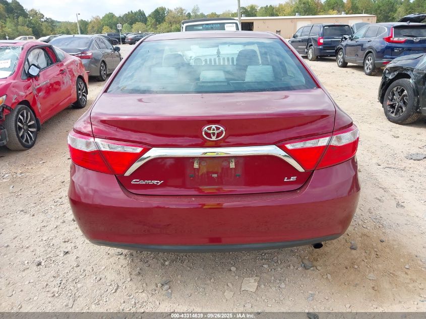 2016 Toyota Camry Le VIN: 4T1BF1FK0GU506495 Lot: 43314639