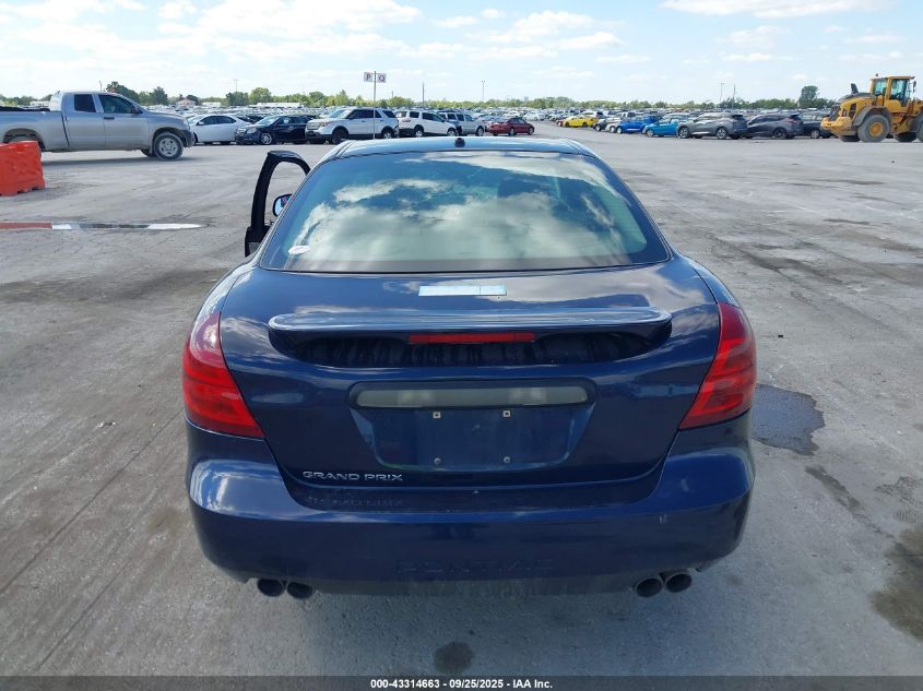 2008 Pontiac Grand Prix VIN: 2G2WP552781177047 Lot: 43314663