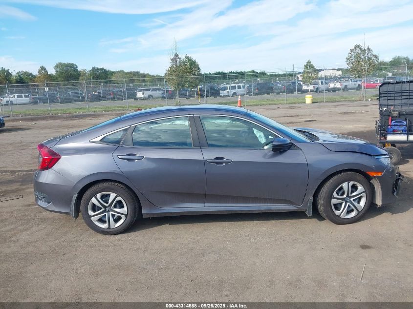 2018 Honda Civic Lx VIN: 19XFC2F57JE043808 Lot: 43314688