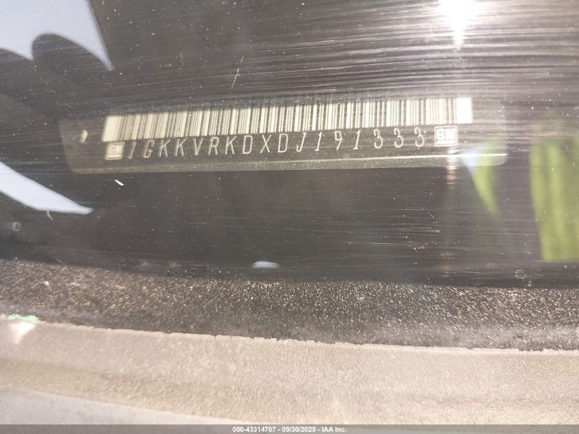 2013 GMC Acadia Slt-1 VIN: 1GKKVRKDXDJ191333 Lot: 43314707