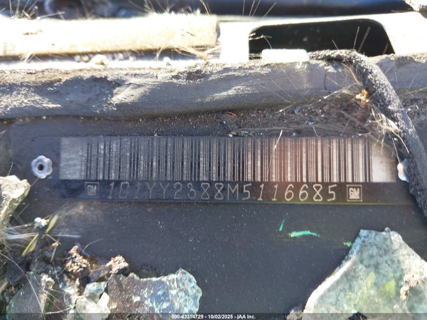 1991 Chevrolet Corvette VIN: 1G1YY2388M5116685 Lot: 43314729