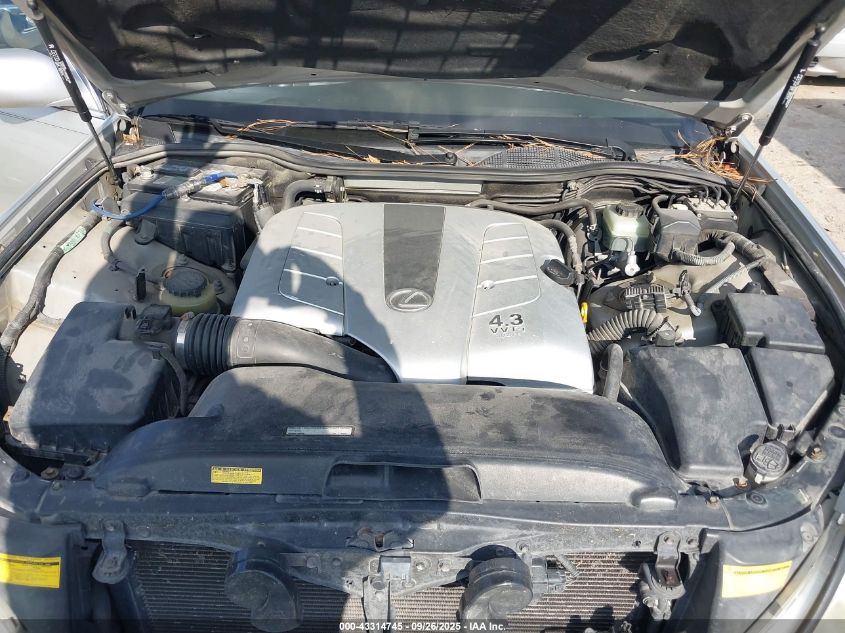 2003 Lexus Ls 430 VIN: JTHBN30F630111980 Lot: 43314745