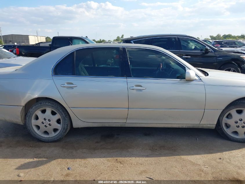 2003 Lexus Ls 430 VIN: JTHBN30F630111980 Lot: 43314745