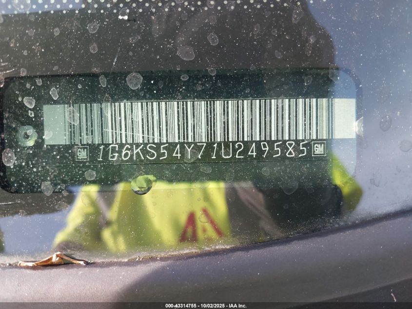 2001 Cadillac Seville Sls W/Tx7 VIN: 1G6KS54Y71U249585 Lot: 43314755