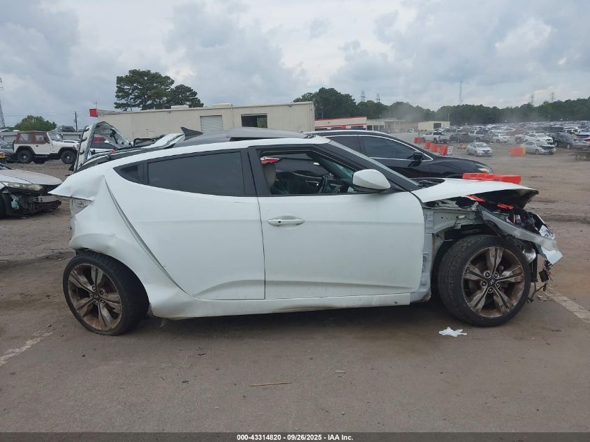 2013 Hyundai Veloster Base W/Gray VIN: KMHTC6AD0DU155604 Lot: 43314820