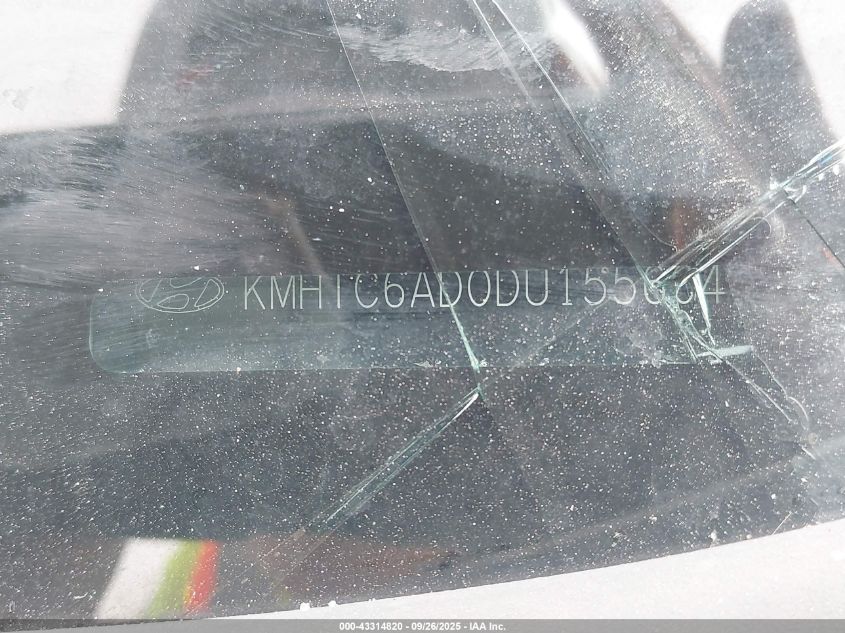 2013 Hyundai Veloster Base W/Gray VIN: KMHTC6AD0DU155604 Lot: 43314820