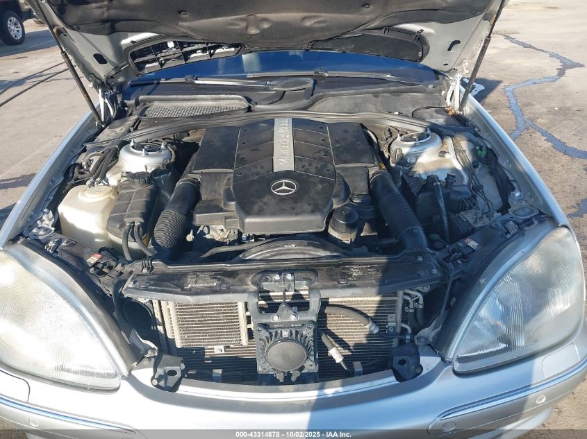 2001 Mercedes-Benz S 500 500 VIN: WDBNG75J11A158448 Lot: 43314878