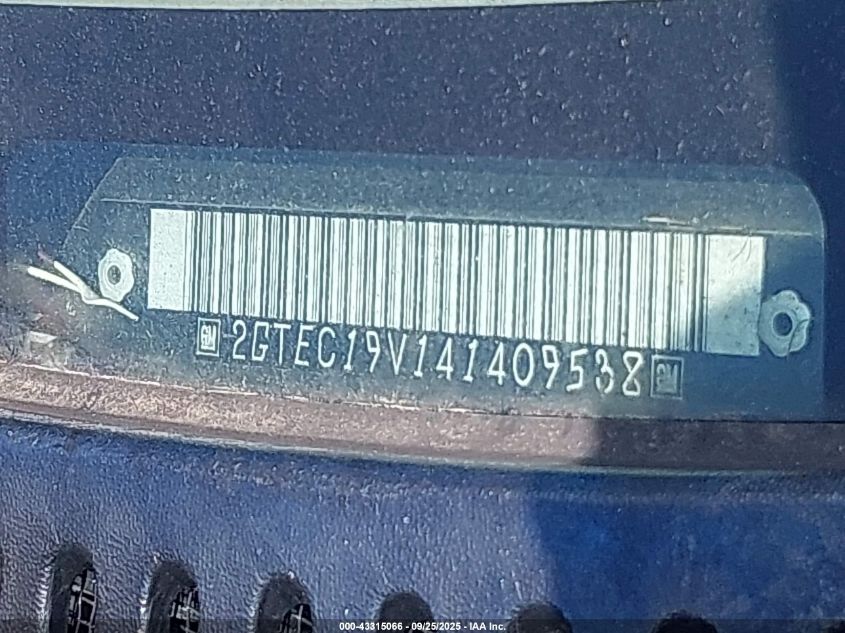 2004 GMC Sierra 1500 Sle VIN: 2GTEC19V141409538 Lot: 43315066