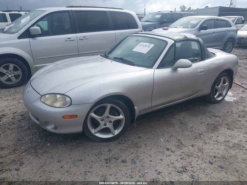 2005 Mazda Mx-5 Miata Cloth silver cabrio null JM1NB353950412770 photo #3