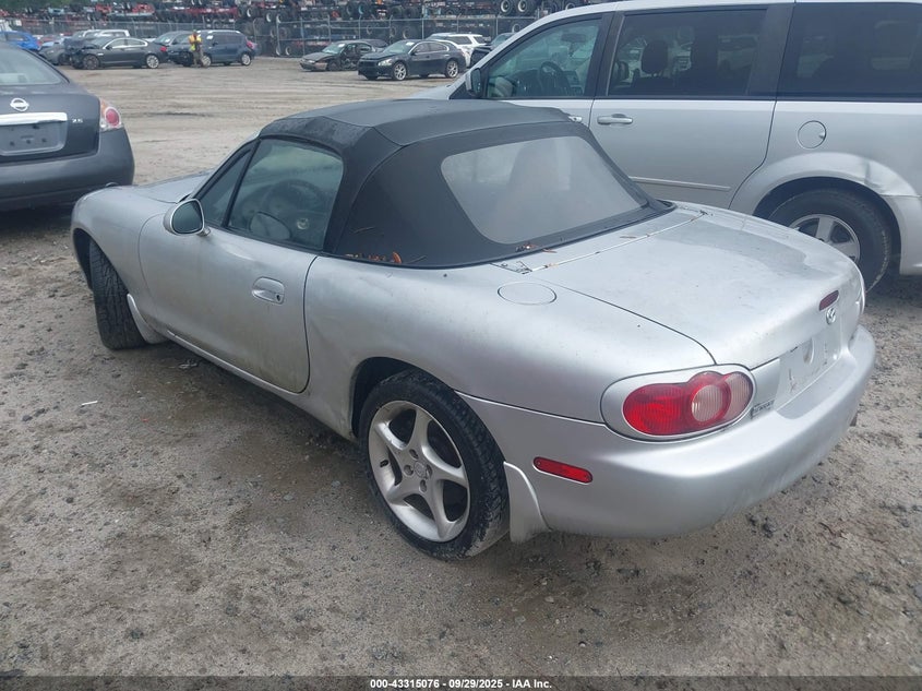 2005 Mazda Mx-5 Miata Cloth silver cabrio null JM1NB353950412770 photo #4