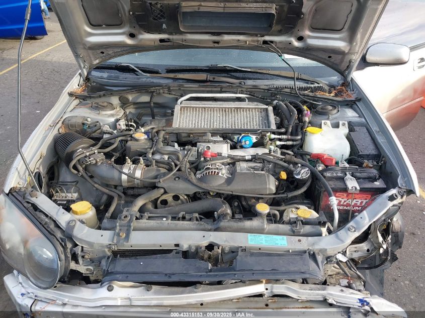 2005 Subaru Impreza Wrx VIN: JF1GG29685G810784 Lot: 43315153