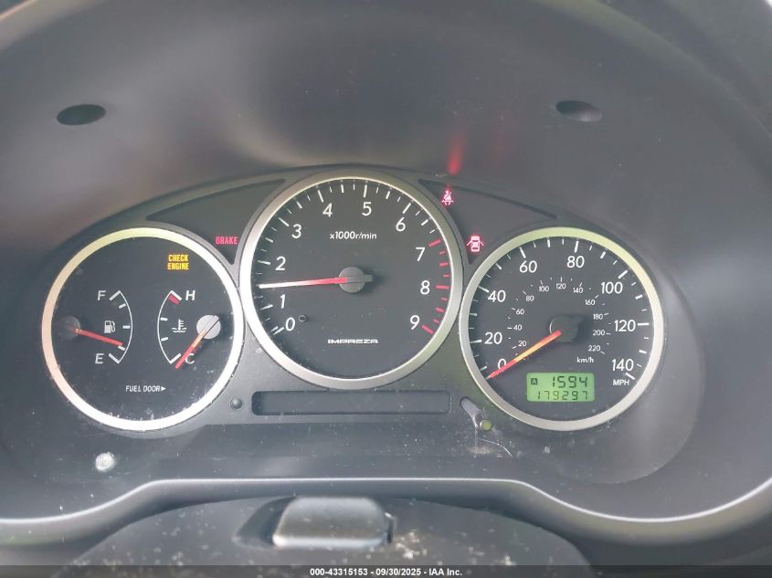 2005 Subaru Impreza Wrx VIN: JF1GG29685G810784 Lot: 43315153