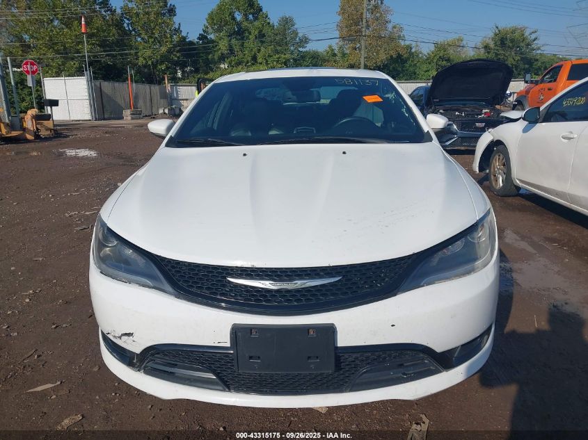 2015 Chrysler 200 S VIN: 1C3CCCBG3FN581137 Lot: 43315175