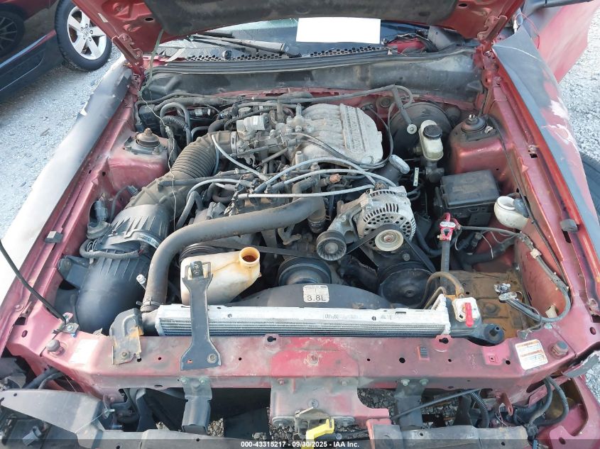 1998 Ford Mustang VIN: 1FAFP4048WF241641 Lot: 43315217