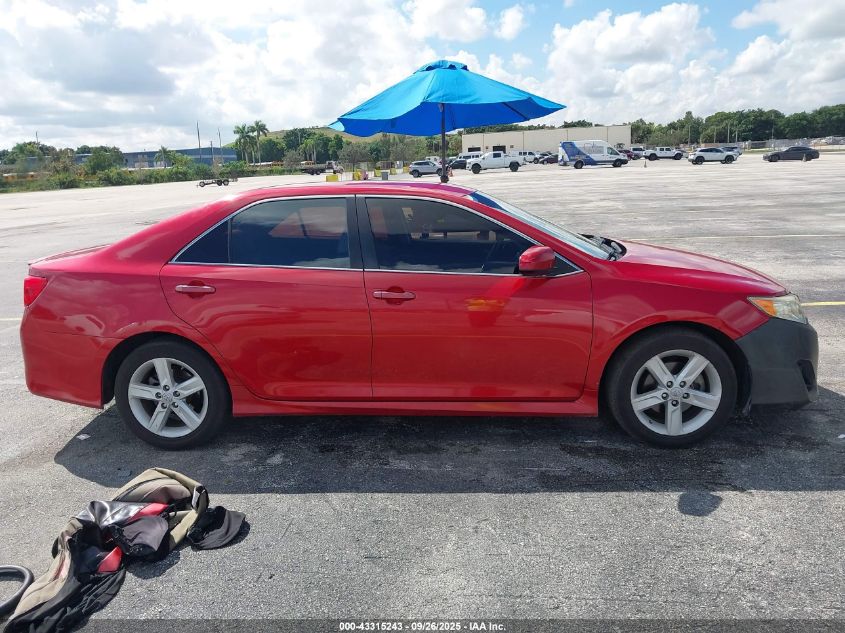 2013 Toyota Camry Se VIN: 4T1BF1FK9DU662871 Lot: 43315243