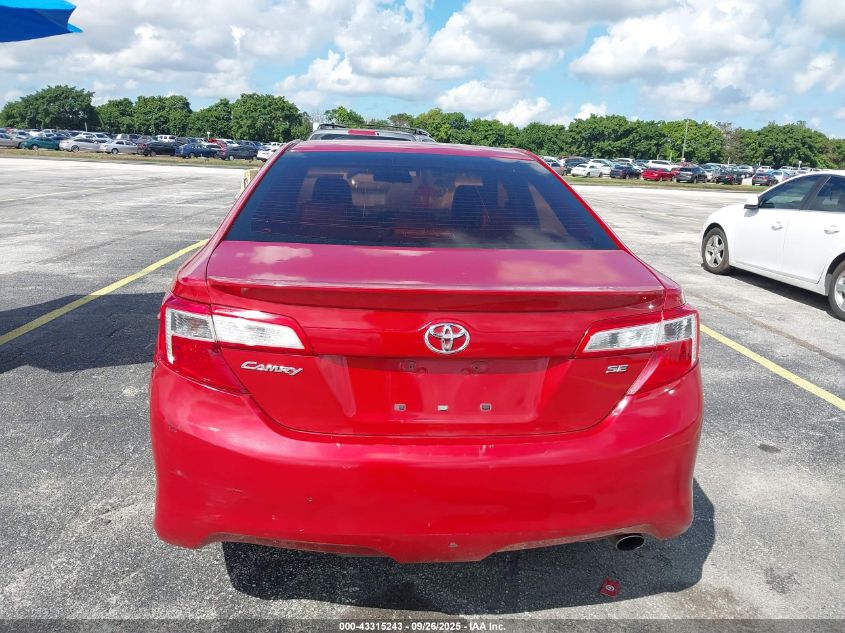 2013 Toyota Camry Se VIN: 4T1BF1FK9DU662871 Lot: 43315243