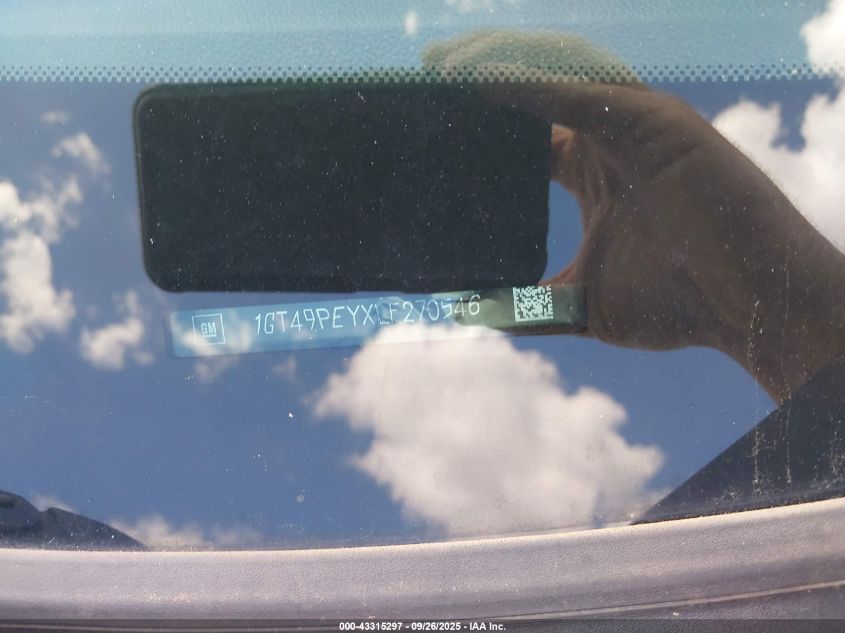 2020 GMC Sierra 2500Hd 4Wd Standard Bed At4 VIN: 1GT49PEYXLF270546 Lot: 43315297