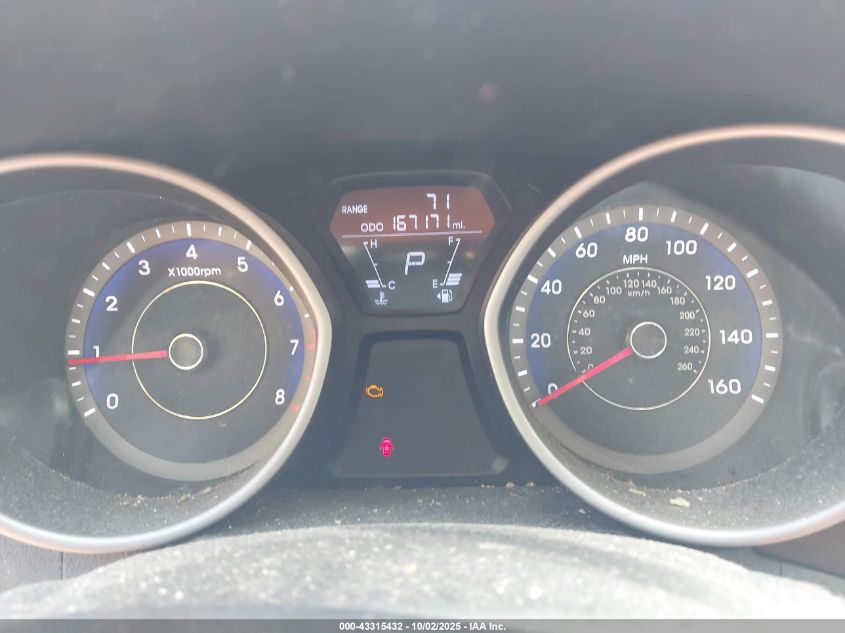 2013 Hyundai Elantra Gs VIN: KMHDH6AE1DU007007 Lot: 43315432