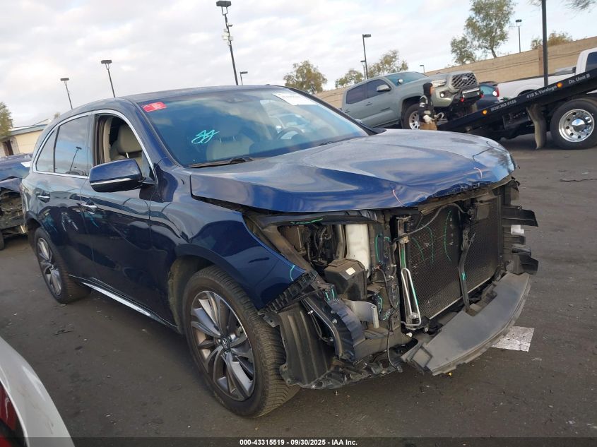 2018 Acura Mdx Technology Package Acurawatch Plus Pkg VIN: 5J8YD3H52JL009132 Lot: 43315519