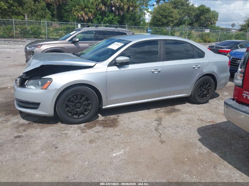 2014 Volkswagen Passat 1.8T S VIN: 1VWAS7A39EC028186 Lot: 43315523