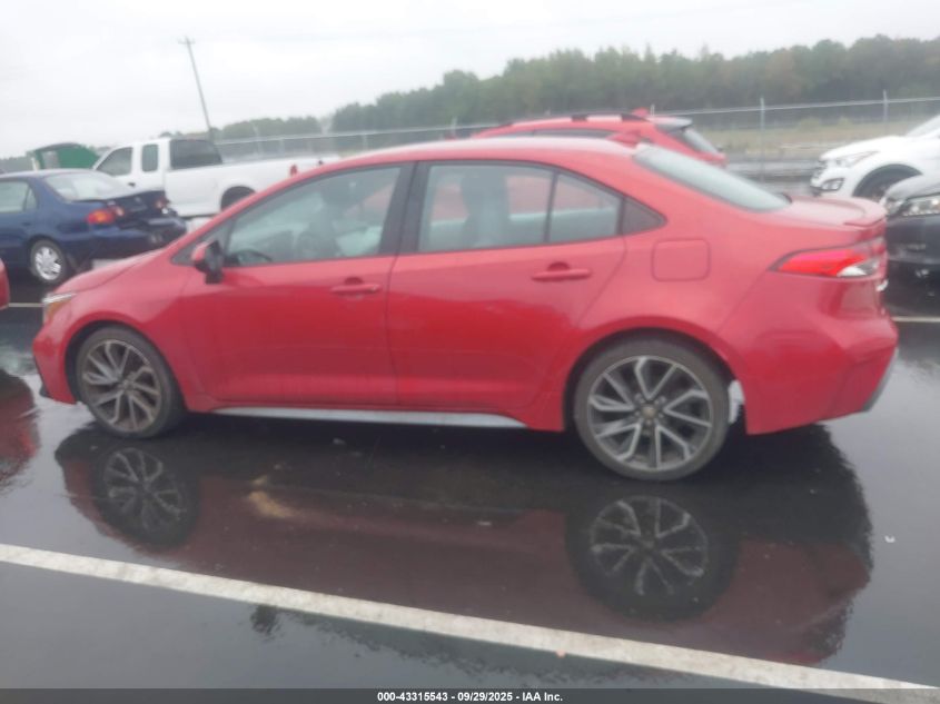 2020 Toyota Corolla Se VIN: 5YFS4RCE7LP047772 Lot: 43315543