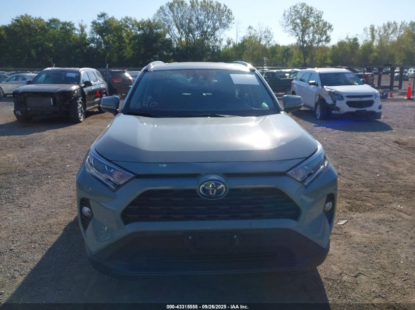 2020 Toyota Rav4 Hybrid Xle VIN: 2T3RWRFV3LW062554 Lot: 43315558