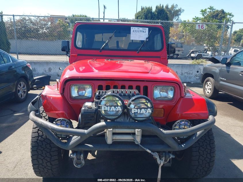 1994 Jeep Wrangler / Yj S VIN: 1J4FY19P1RP426299 Lot: 43315582
