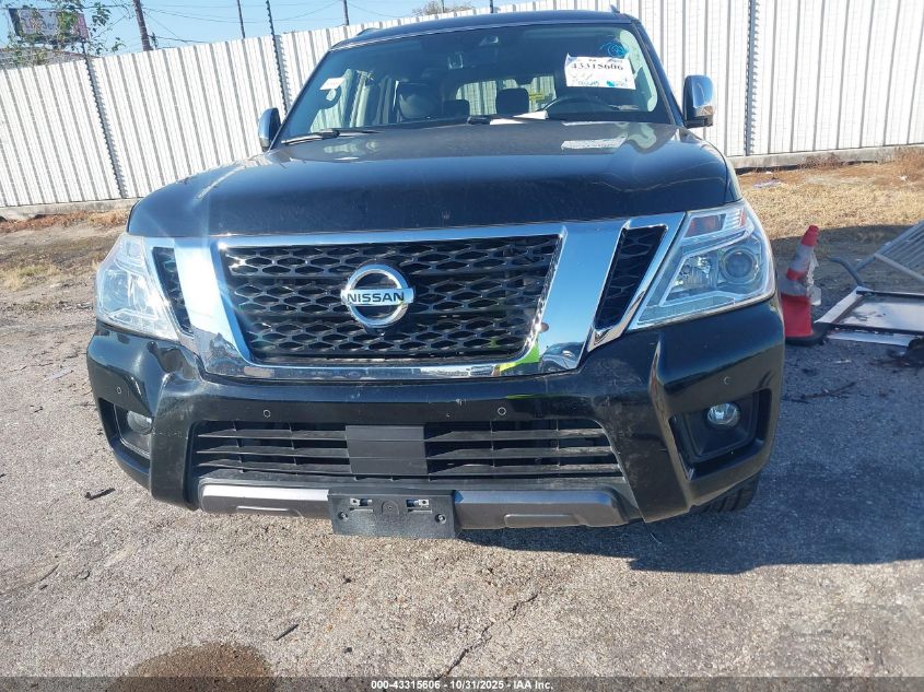 2019 Nissan Armada Platinum VIN: JN8AY2NC0K9585368 Lot: 43315606