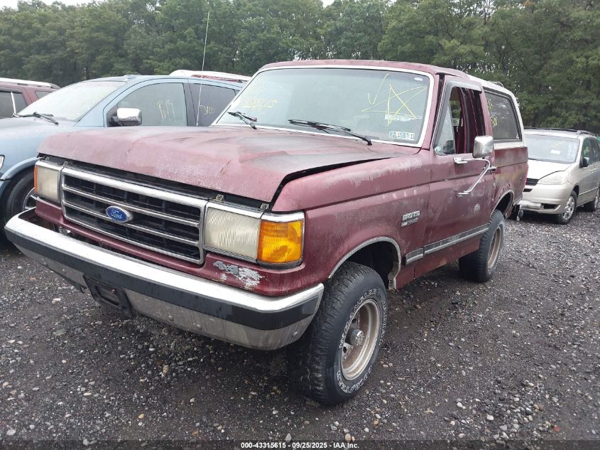 1FMEU15H4KLA31618 1989 FORD BRONCO photo no. 2
