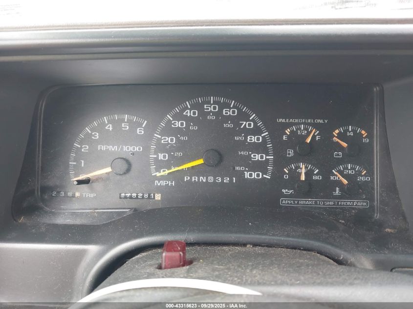 1999 Chevrolet Tahoe Ls VIN: 1GNEK13R0XJ538824 Lot: 43315623