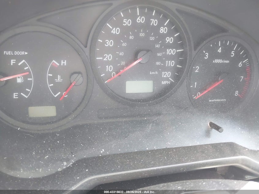 2006 Subaru Impreza 2.5I VIN: JF1GD67636G524510 Lot: 43315633